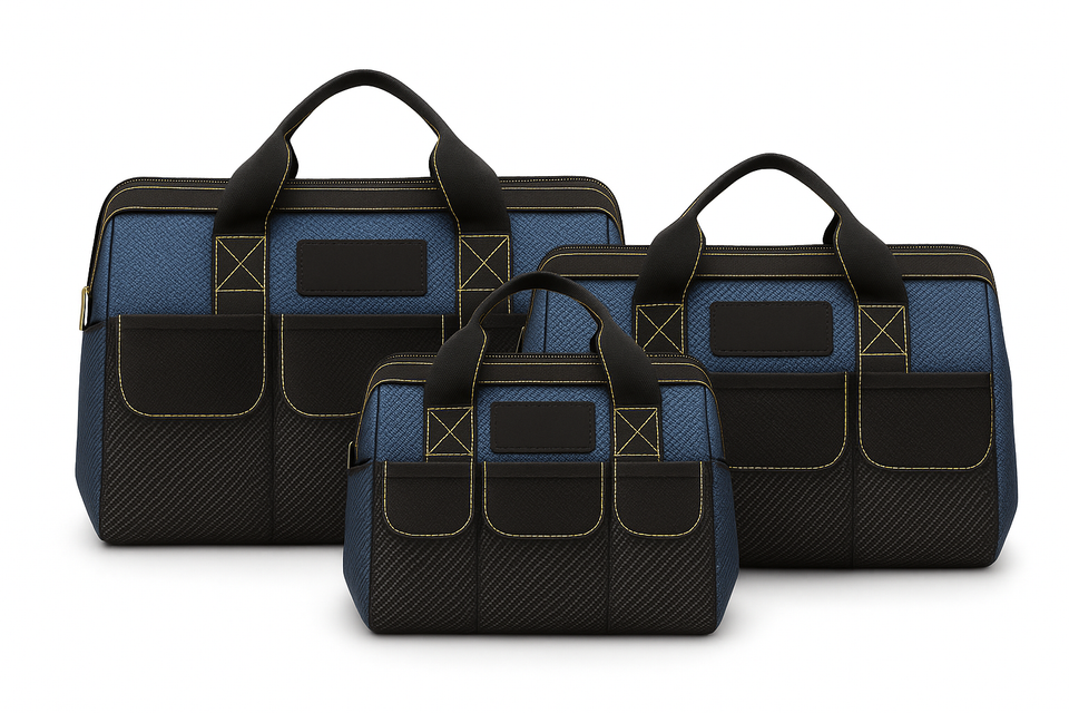 Heavy Duty Tool Bag – Waterproof, Multi-Pocket Storage Organizer (14", 16", 18"), Waterproof Zipper, Heavy Duty Material for Tool Organizer & Storage, Electrician, Carpenter