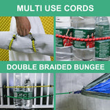 Heavy Duty Bungee Cords 12 Pack Shock Cord Ties Tent/Tarp Fixings Heavy Duty Outdoor Bungie Straps to Packing for Camping, Tent, Storing Packages, Fastening