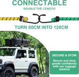 Heavy Duty Bungee Cords 12 Pack Shock Cord Ties Tent/Tarp Fixings Heavy Duty Outdoor Bungie Straps to Packing for Camping, Tent, Storing Packages, Fastening